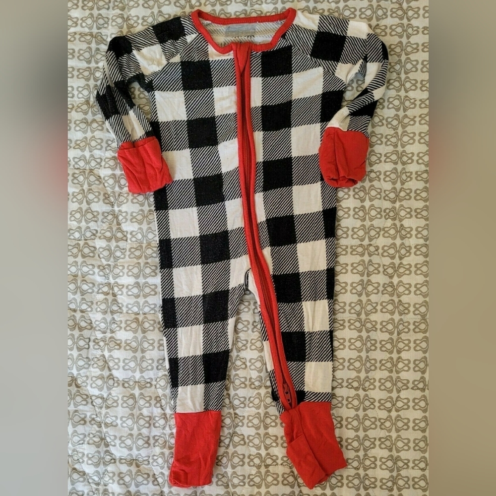Little Sleepies Winter Plaid Zippy